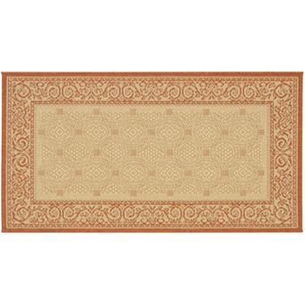 Safavieh Courtyard Framed Border Indoor Outdoor Rug