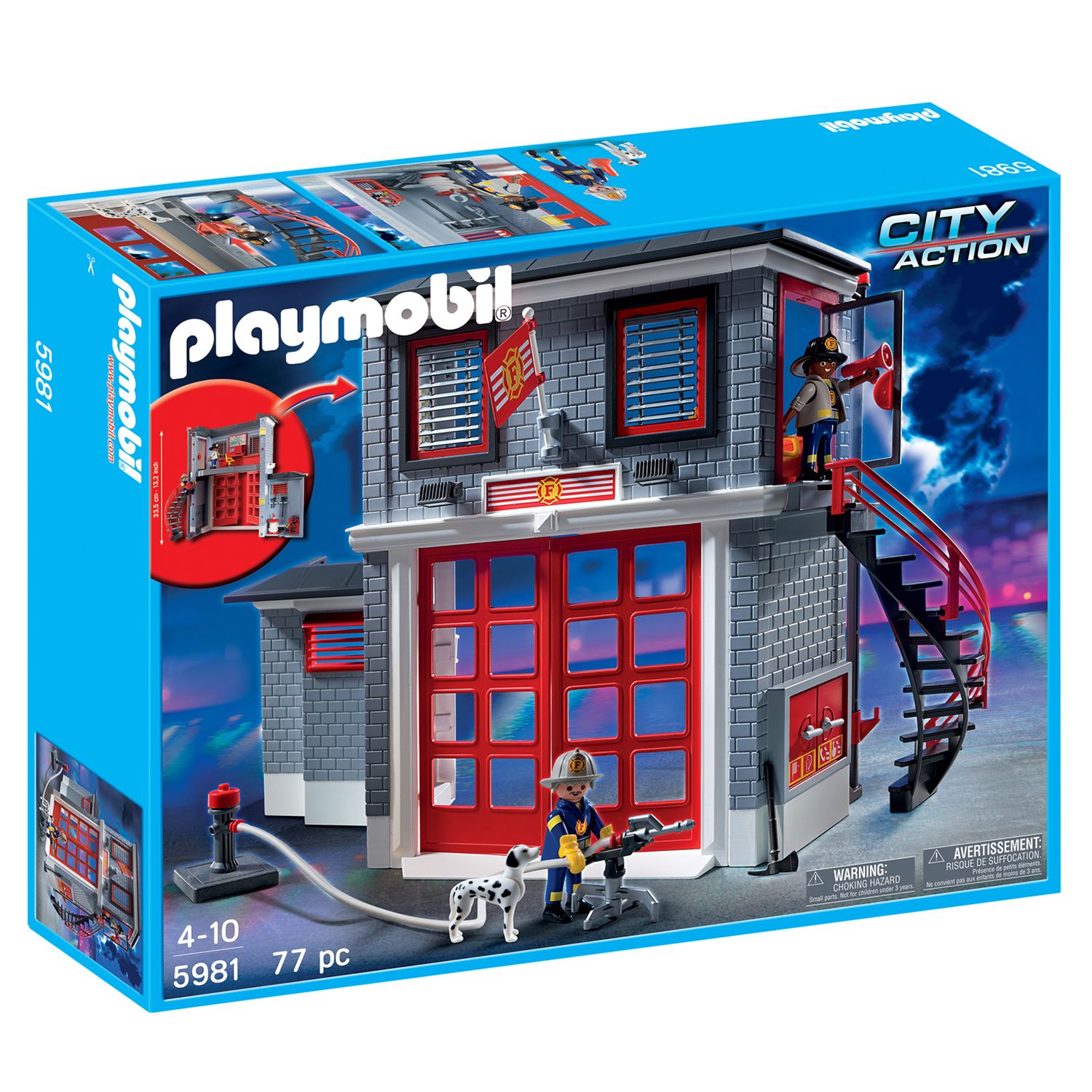 playmobil fire house