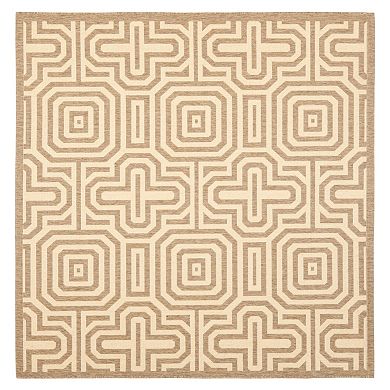 Safavieh Courtyard Geometric Print Indoor Outdoor Rug