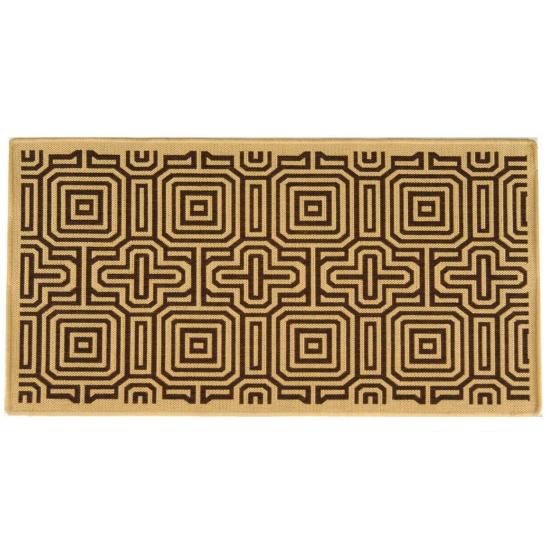 Safavieh Courtyard Geometric Print Indoor Outdoor Rug, Multicolor, 6.5X9.5 Ft