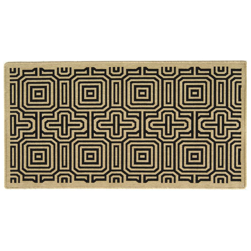 Safavieh Courtyard Geometric Print Indoor Outdoor Rug, Multicolor, 6.5Ft Sq