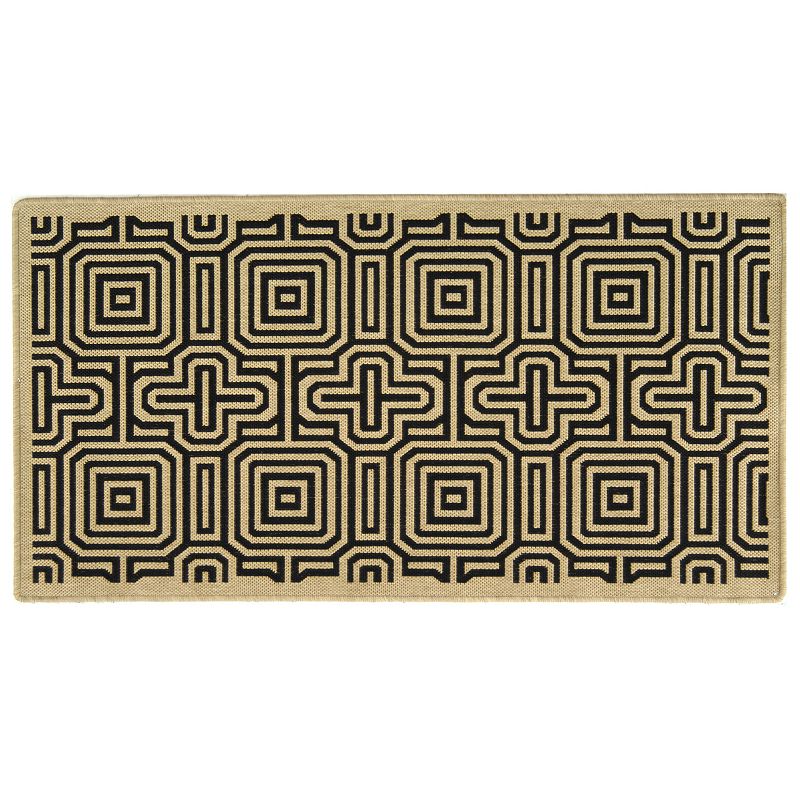 Safavieh Courtyard Geometric Print Indoor Outdoor Rug, Multicolor, 6.5Ft Sq