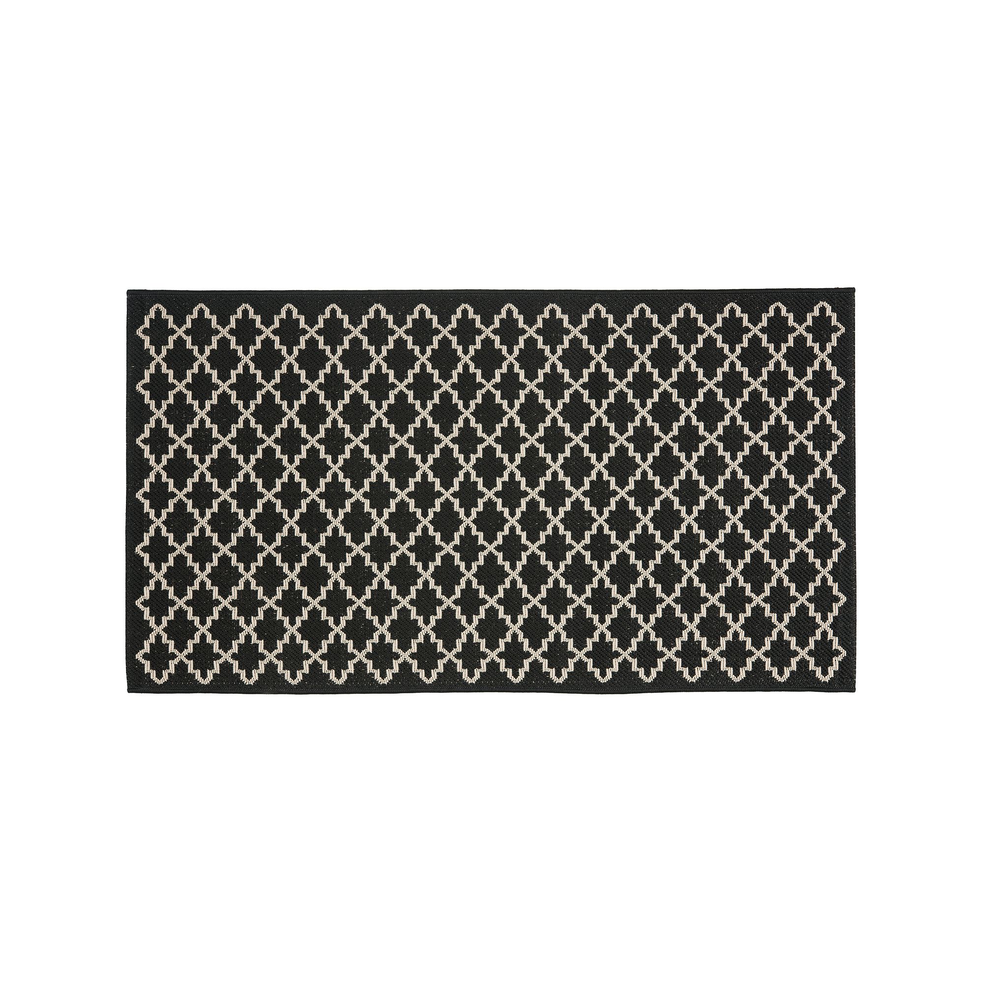 Safavieh Courtyard Indoor Outdoor Rug, Black Beige