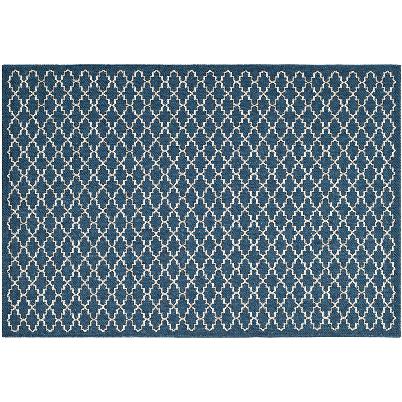 Safavieh Courtyard Indoor Outdoor Rug, Blue, 2X20 Ft