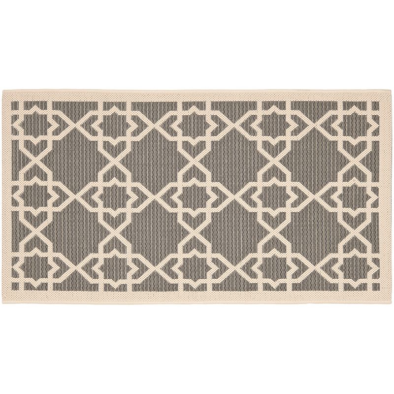 Safavieh Courtyard Trellis Indoor Outdoor Rug, Grey, 8X11 Ft