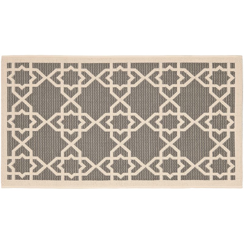 Safavieh Courtyard Trellis Indoor Outdoor Rug, Grey, 8X11 Ft