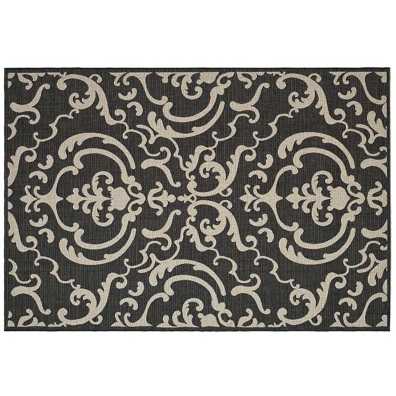 Safavieh Courtyard Decorative Indoor Outdoor Rug, Multicolor, 8Ft Sq