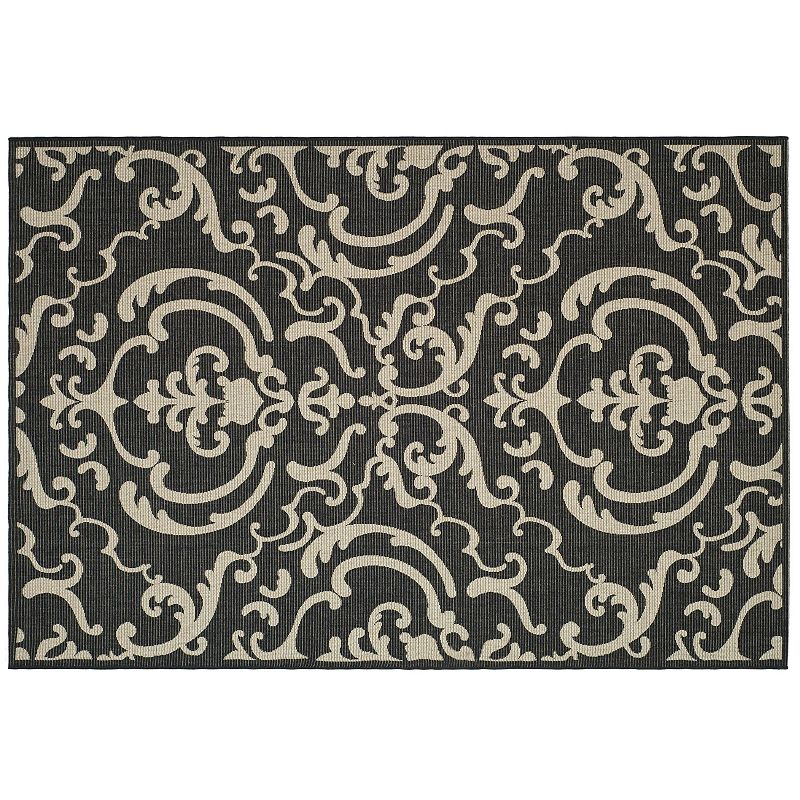 Safavieh Courtyard Decorative Indoor Outdoor Rug, Multicolor, 8Ft Sq