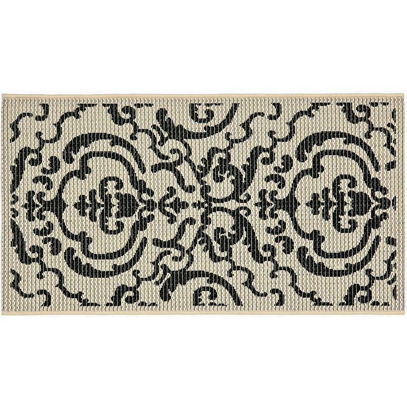 Safavieh Courtyard Decorative Indoor Outdoor Rug, Multicolor, 6.5X9.5 Ft