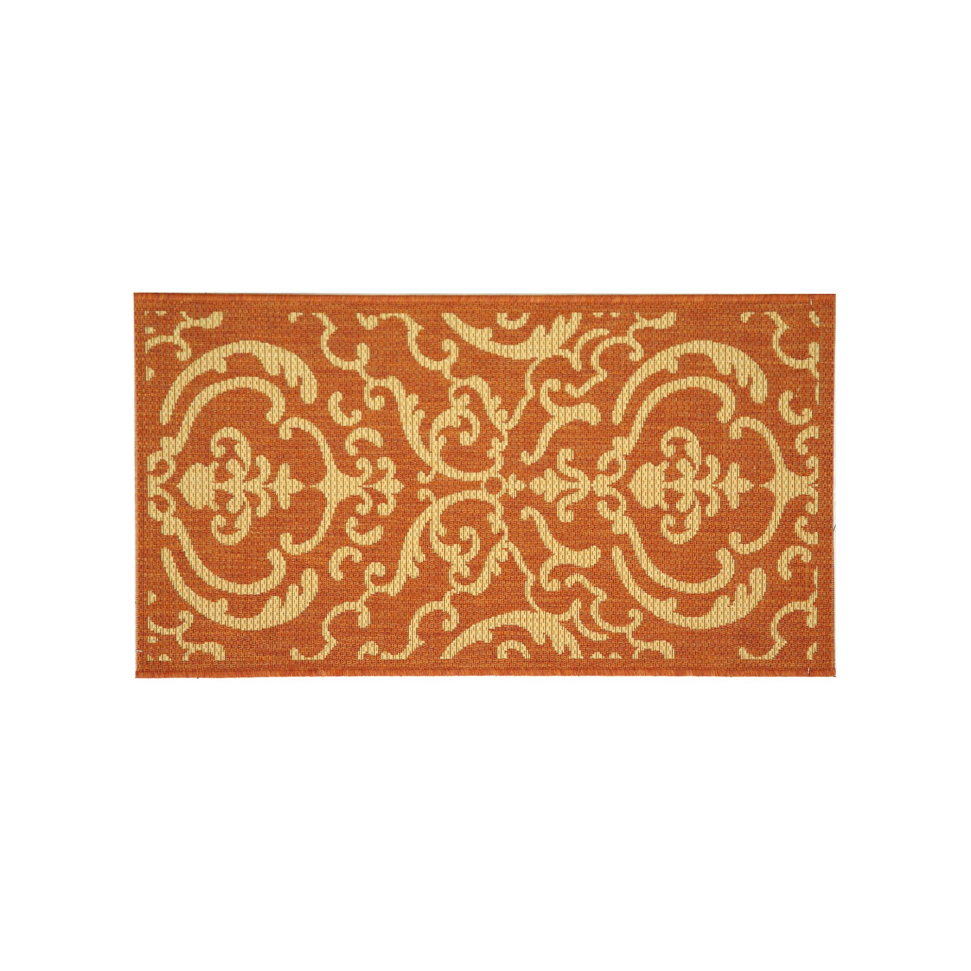Safavieh Courtyard Decorative Indoor Outdoor Rug, Terracotta Natural