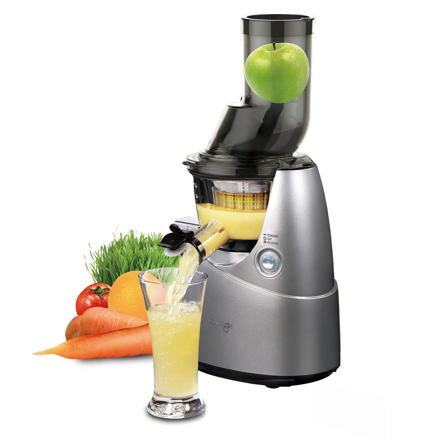 Whole fruit outlet juicer