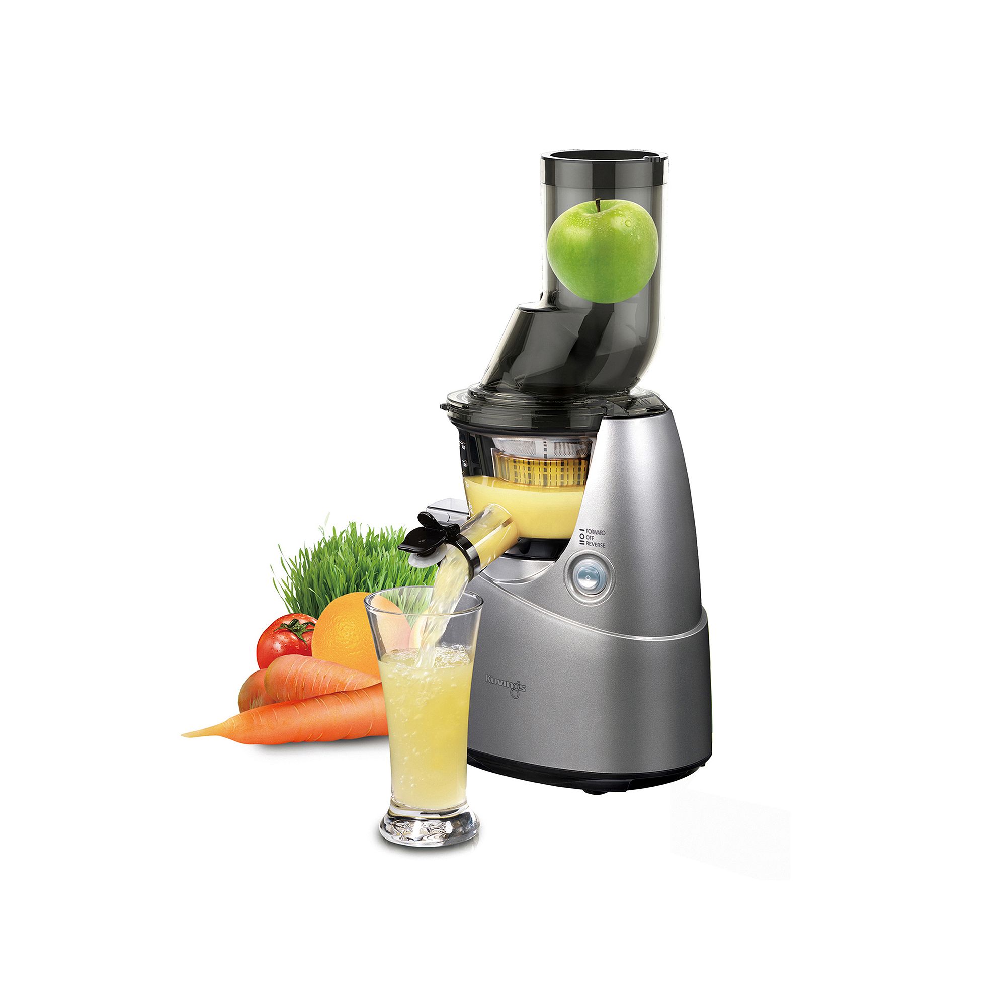 Kuvings Wide-Mouth Slow Juicer, Silver