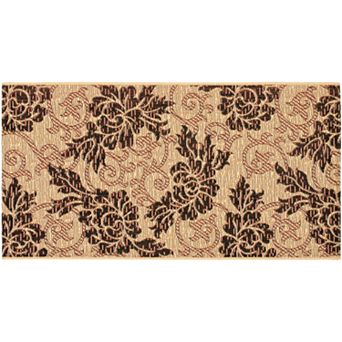 Safavieh Courtyard Scroll Leaf Indoor Outdoor Rug