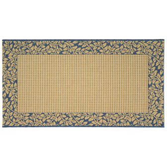 Safavieh Courtyard Leaves Wide Border Indoor Outdoor Rug