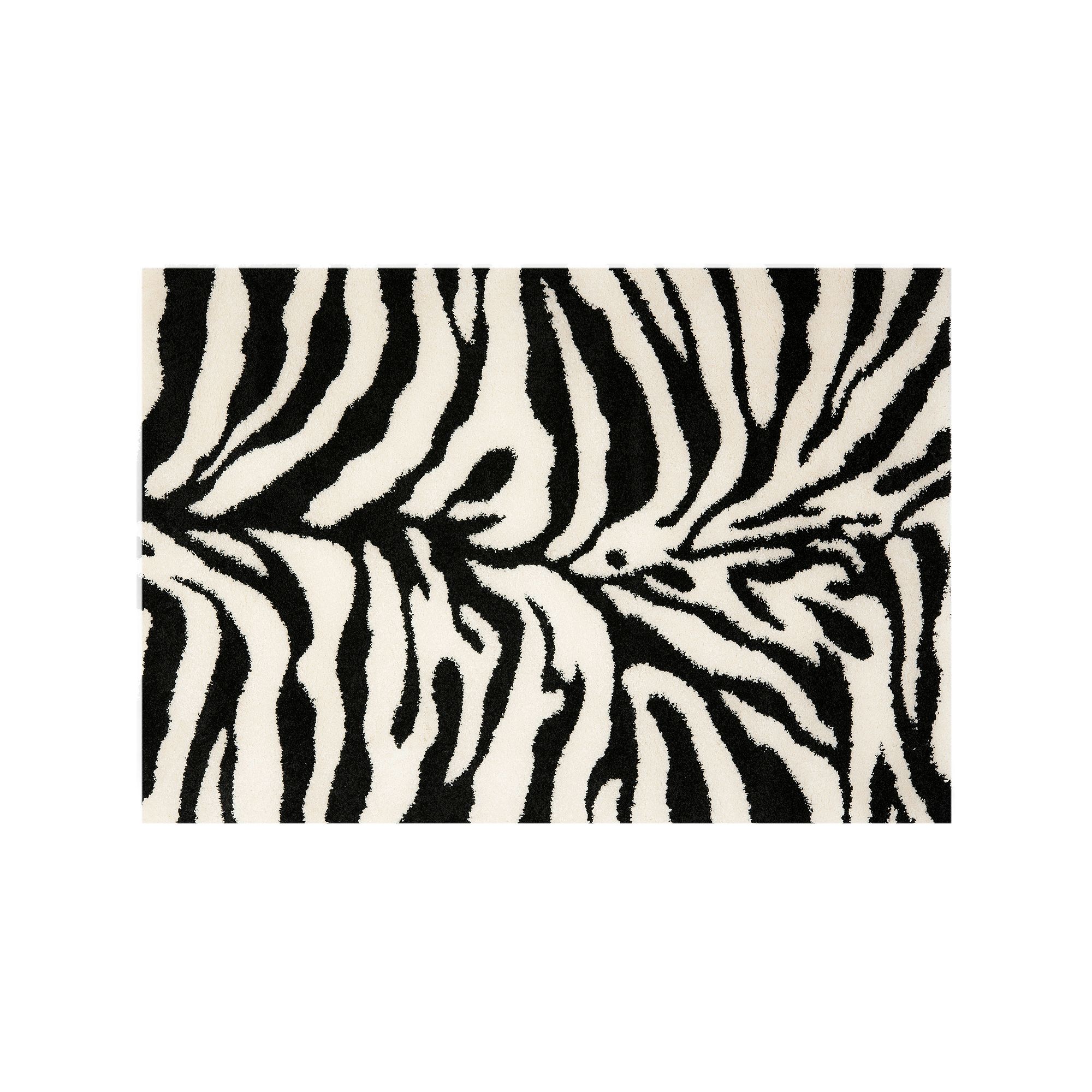 Safavieh Shag Animal Rug, Ivory Black