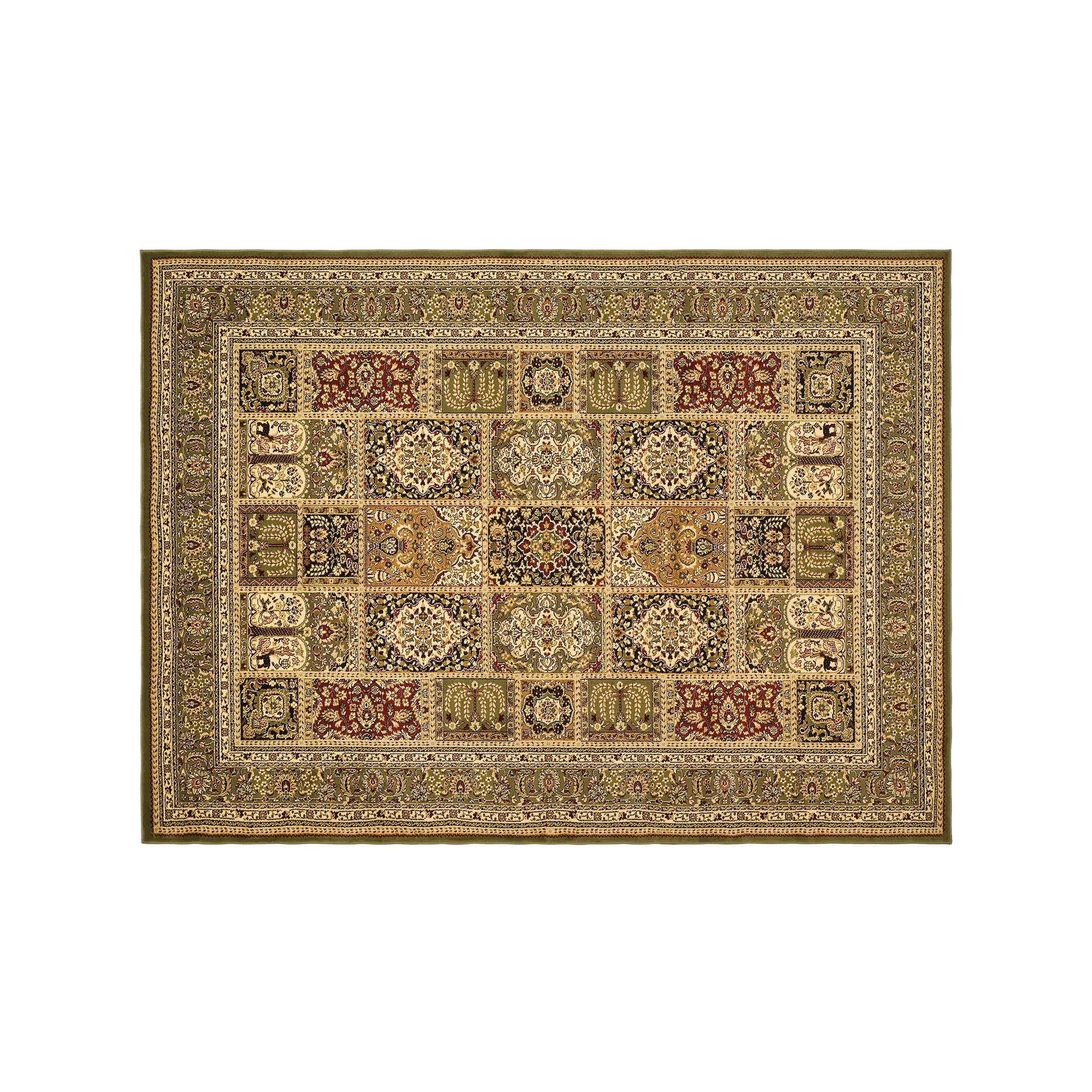 Safavieh Lyndhurst Framed Boxes Rug, Multi Green