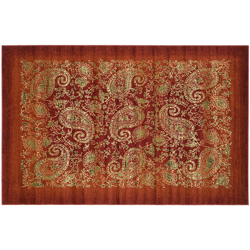 Safavieh Lyndhurst Paisley Rug, Red, 8Ft Sq