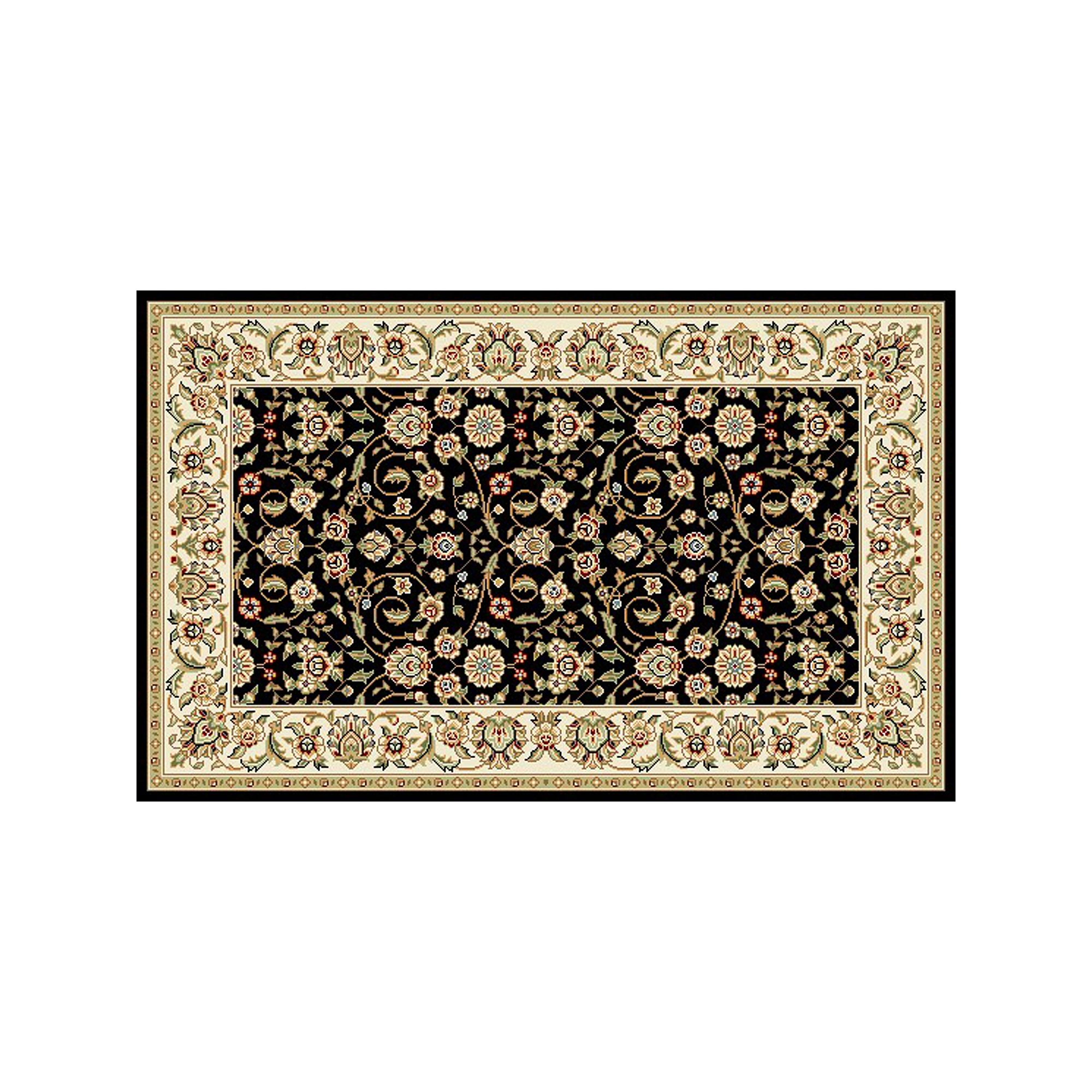Safavieh Lyndhurst Ornate Floral Rug, Black Ivory