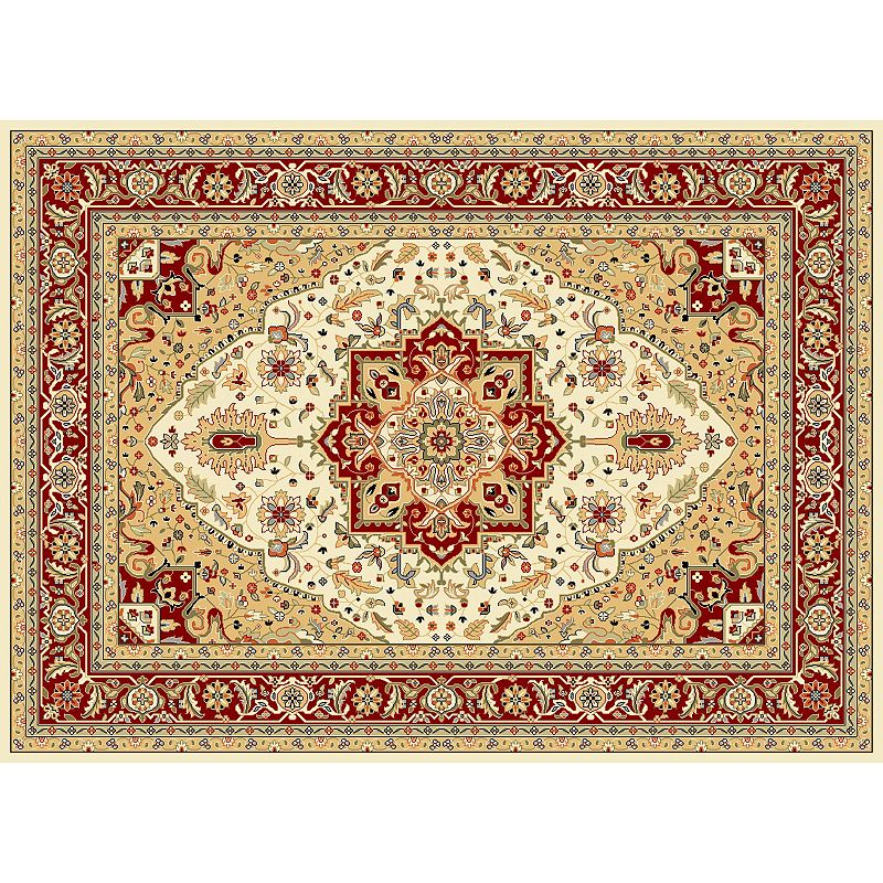 Safavieh Lyndhurst Framed Floral Rug, White, 2X22 Ft