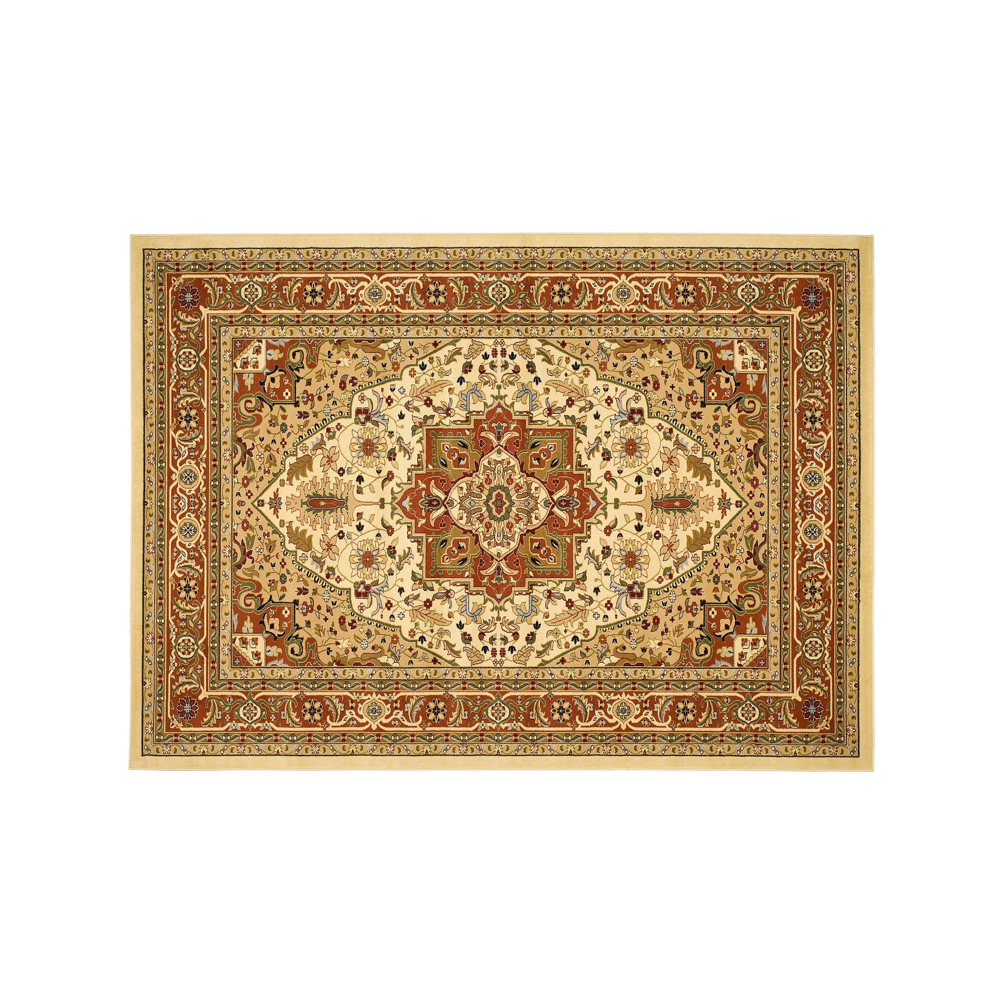 Safavieh Lyndhurst Intricate Framed Floral Rug, Ivory Rust