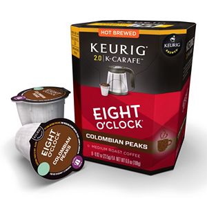 Keurig® K-Carafe™ Pod Eight 'O Clock Columbian Peaks Medium Roast Regular Coffee - 8-pk.