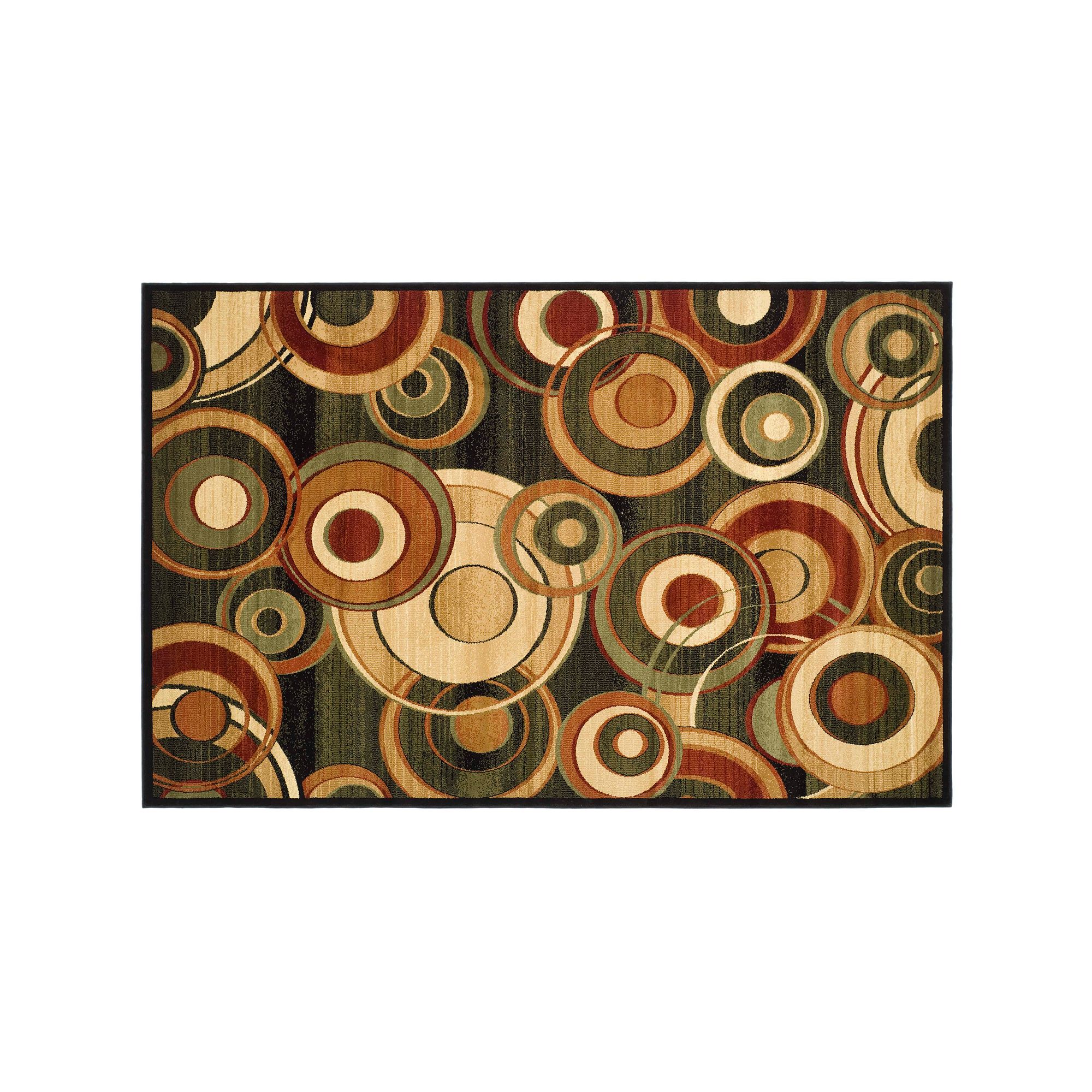 Safavieh Lyndhurst Circles Rug, Black Team