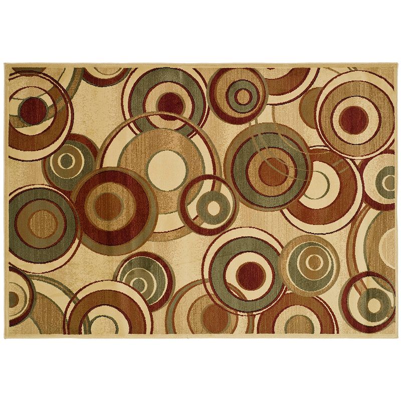 Safavieh Lyndhurst Circles Rug, White, 8X11 Ft