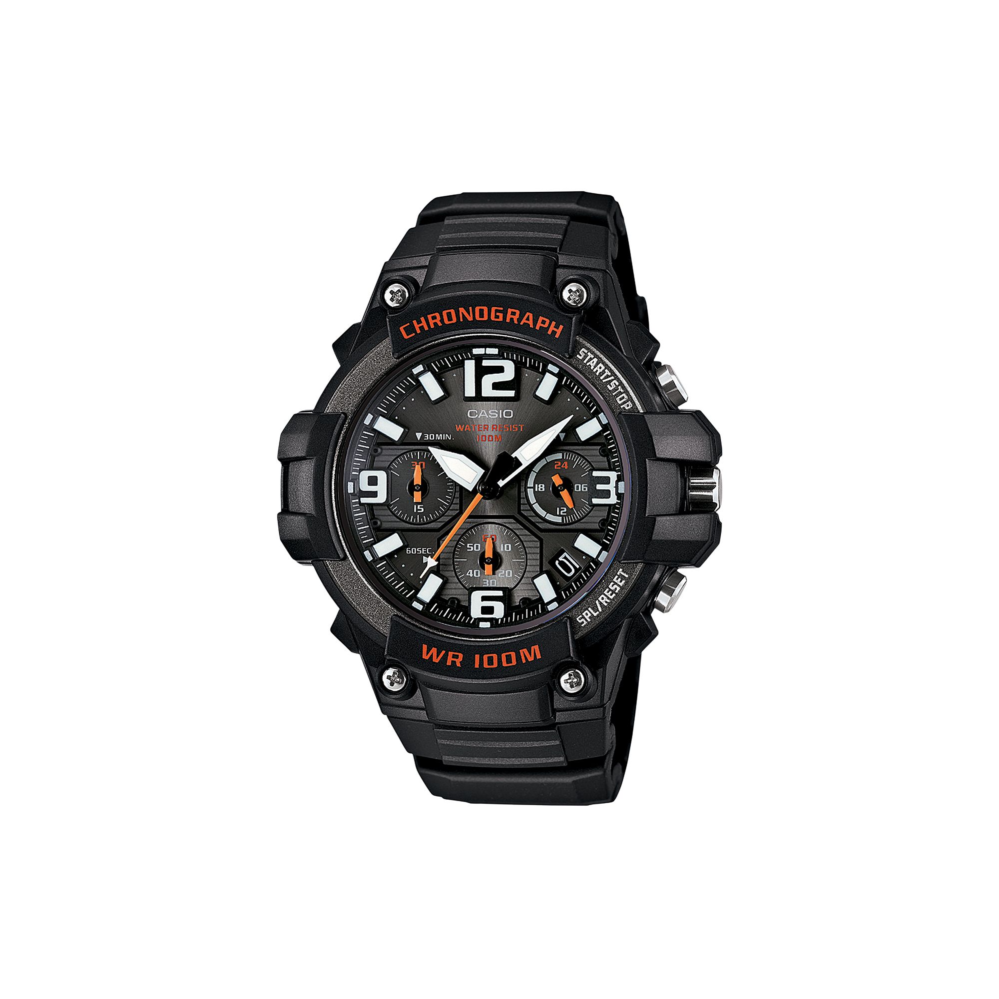 Casio Mens Sports Chronograph Watch, Red