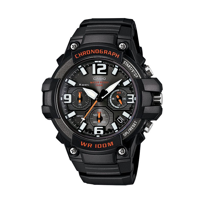 Casio Men's Sports Chronograph Watch, Red