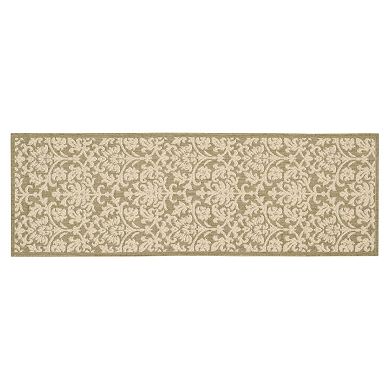 Safavieh Courtyard Decorative Leaf Indoor Outdoor Rug