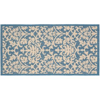 Safavieh Courtyard Decorative Leaf Indoor Outdoor Rug