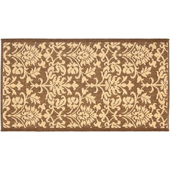 Safavieh Courtyard Decorative Leaf Indoor Outdoor Rug