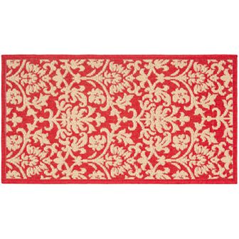 Safavieh Courtyard Decorative Leaf Indoor Outdoor Rug