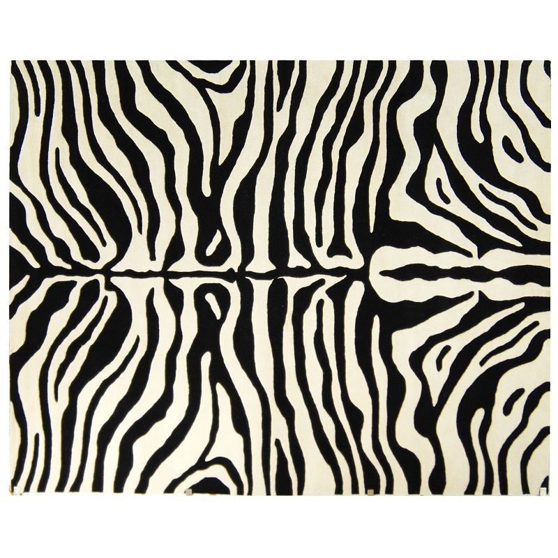 Safavieh Soho Zebra Wool Rug, Beig/Green, 7.5X9.5 Ft