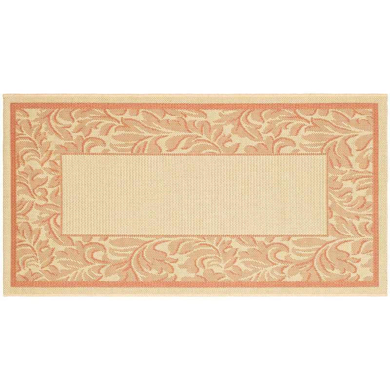 Safavieh Courtyard Framed Indoor Outdoor Rug, Multicolor, 8X11 Ft