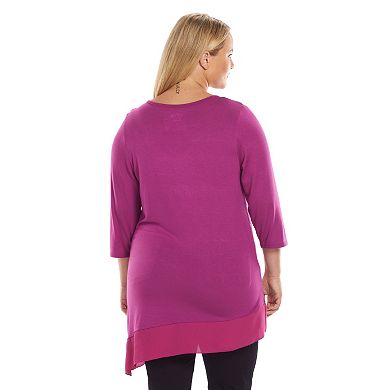 Plus Size Apt. 9® Embellished Asymmetrical Tunic