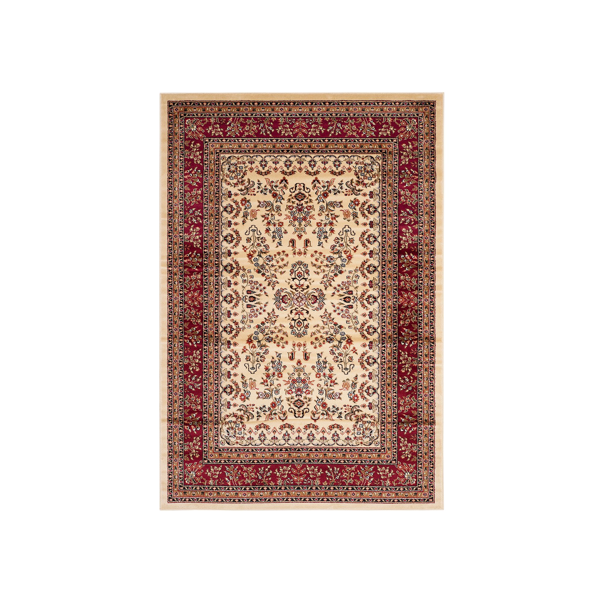 Safavieh Lyndhurst Framed Border Floral Rug, Ivory Red