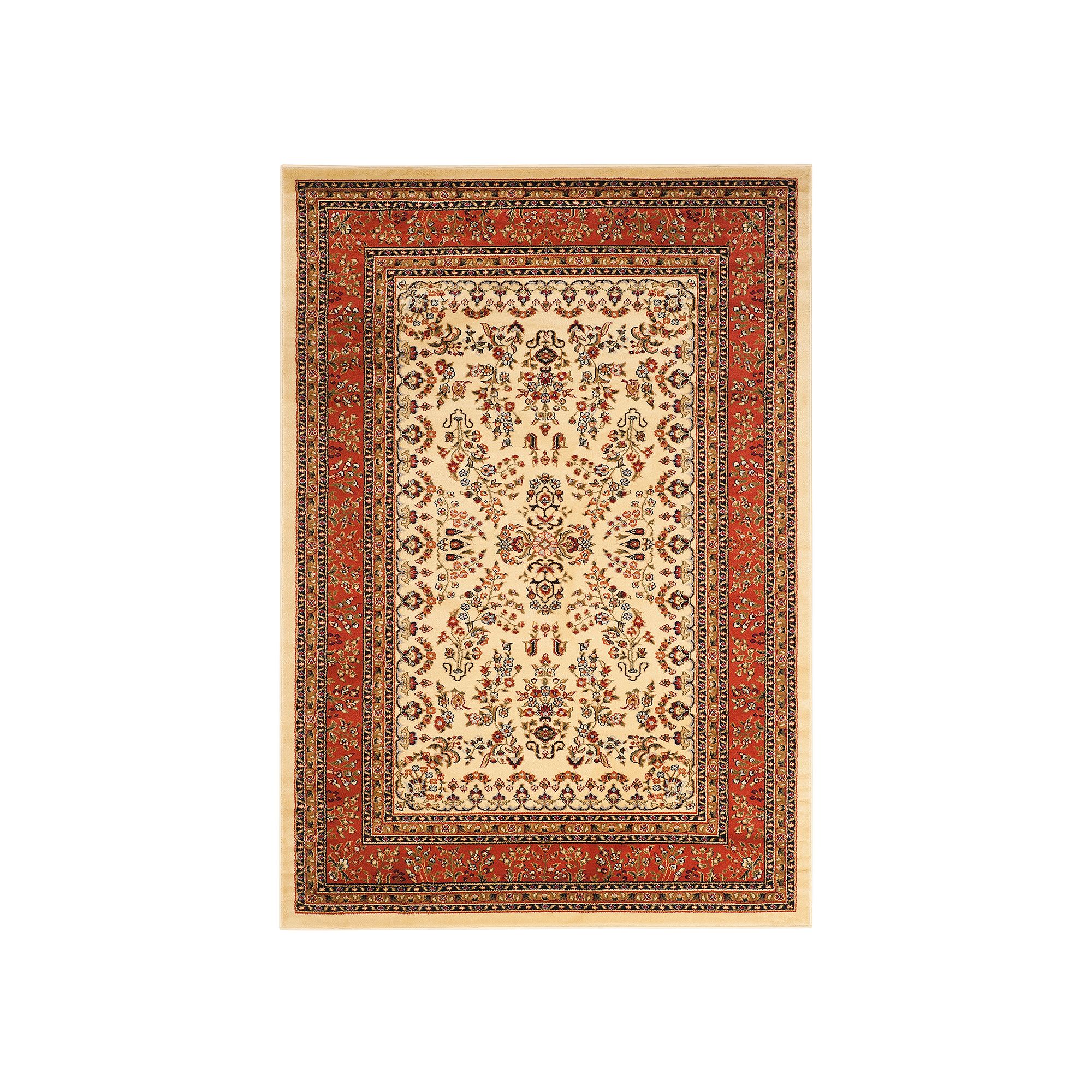 Safavieh Lyndhurst Framed Border Floral Rug, Ivory Rust