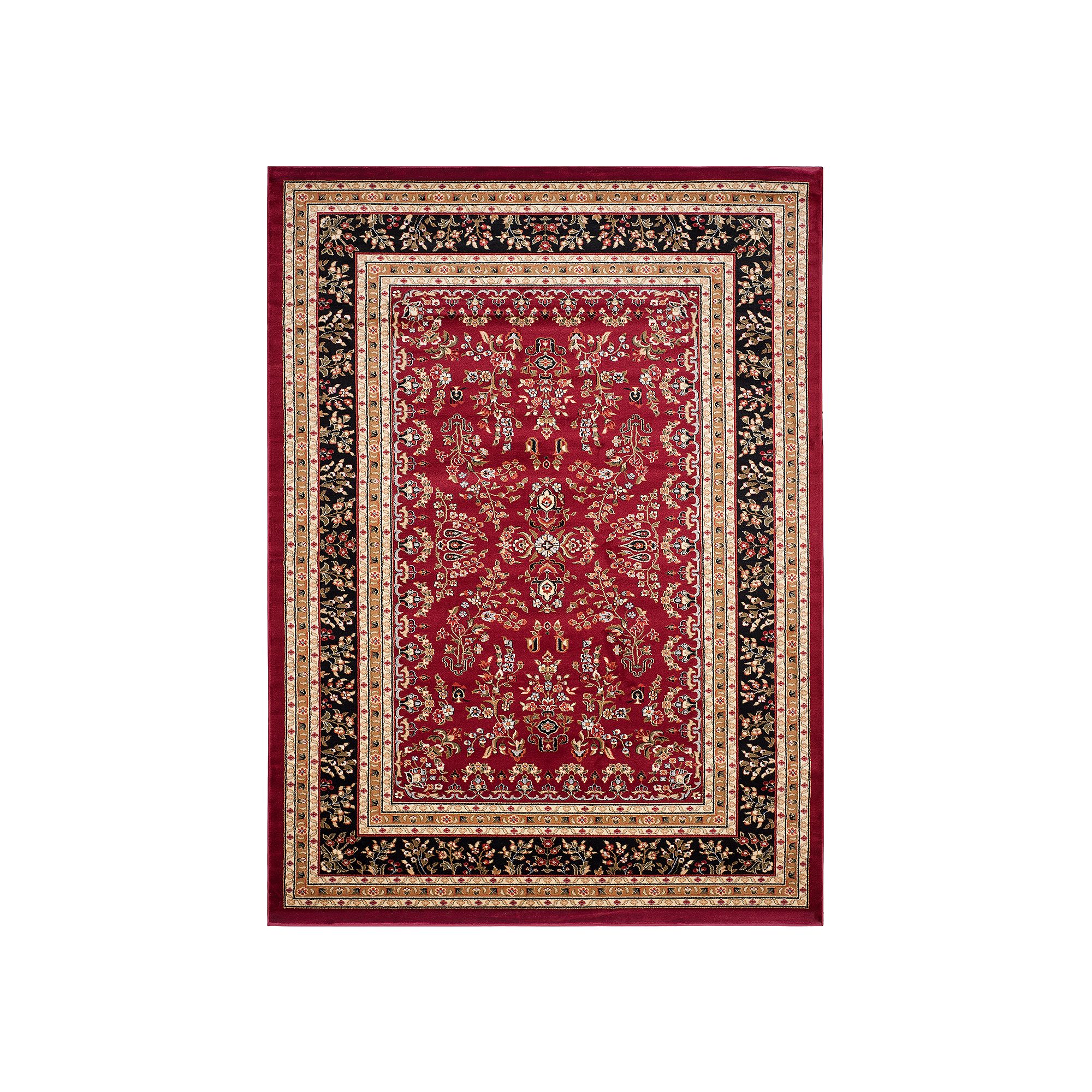 Safavieh Lyndhurst Framed Border Floral Rug, Red Black