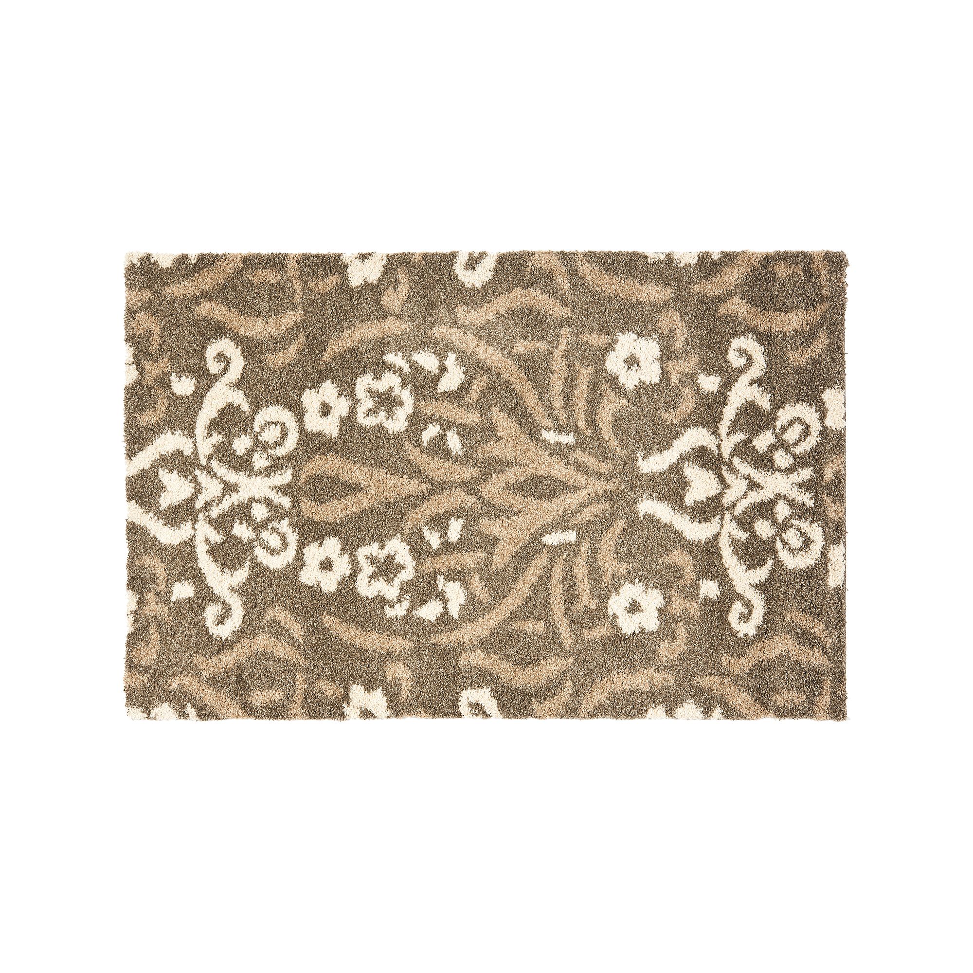 Safavieh Scrollwork Shag Rug, Smoke Beige