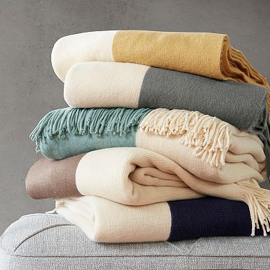 INK+IVY Halmstad Colorblock Throw Blanket