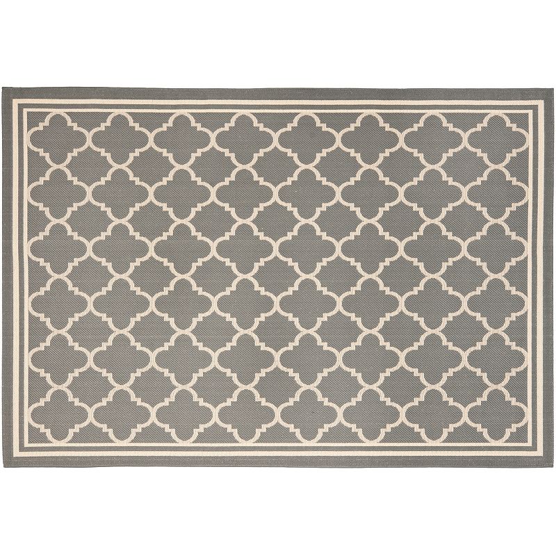 Safavieh Courtyard Trellis Indoor Outdoor Rug, Grey, 2X22 Ft