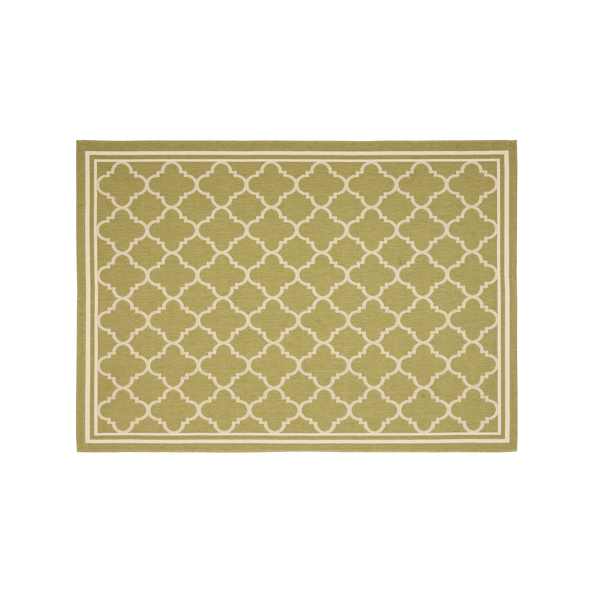 Safavieh Courtyard Trellis Indoor Outdoor Rug, Green Beige