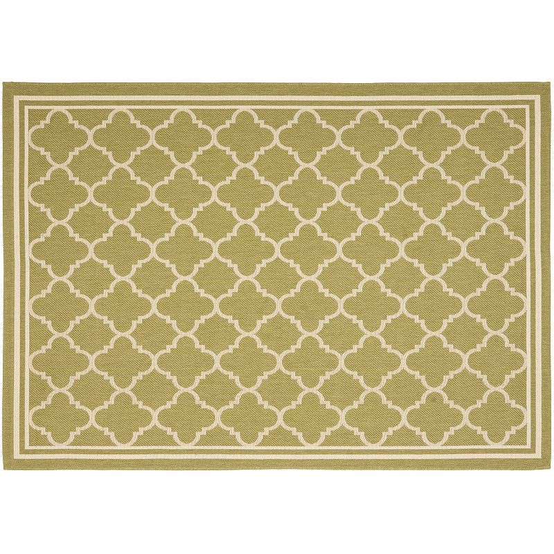 Safavieh Courtyard Trellis Indoor Outdoor Rug, Green, 2X22 Ft