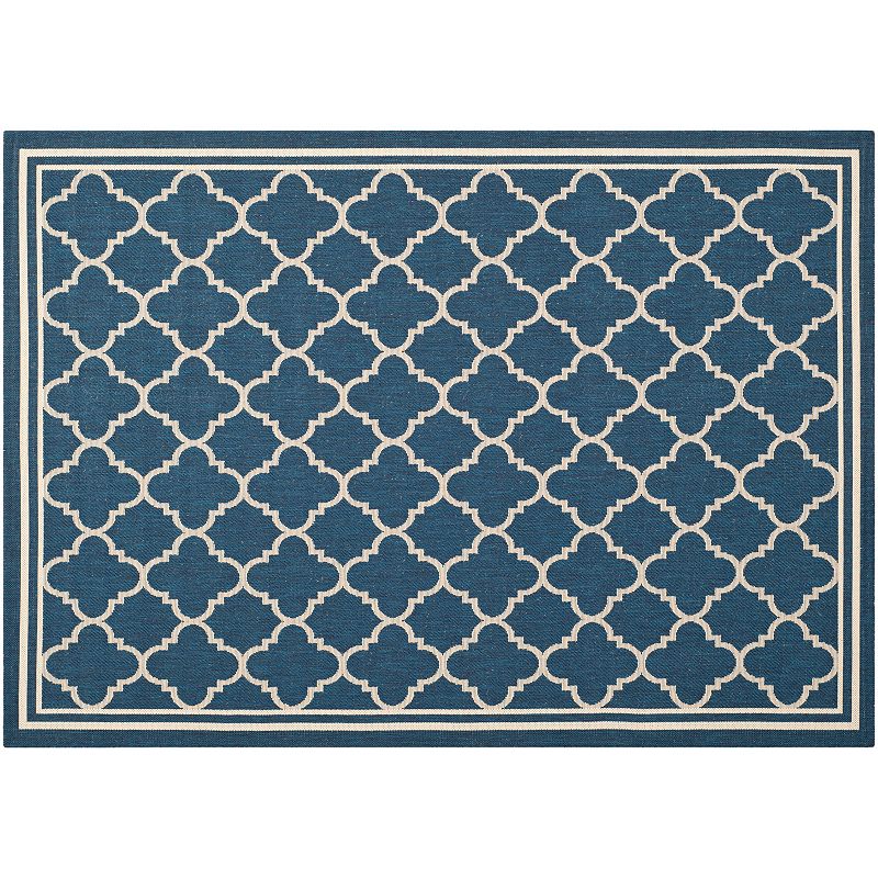 Safavieh Courtyard Trellis Indoor Outdoor Rug, Blue, 8X11 Ft