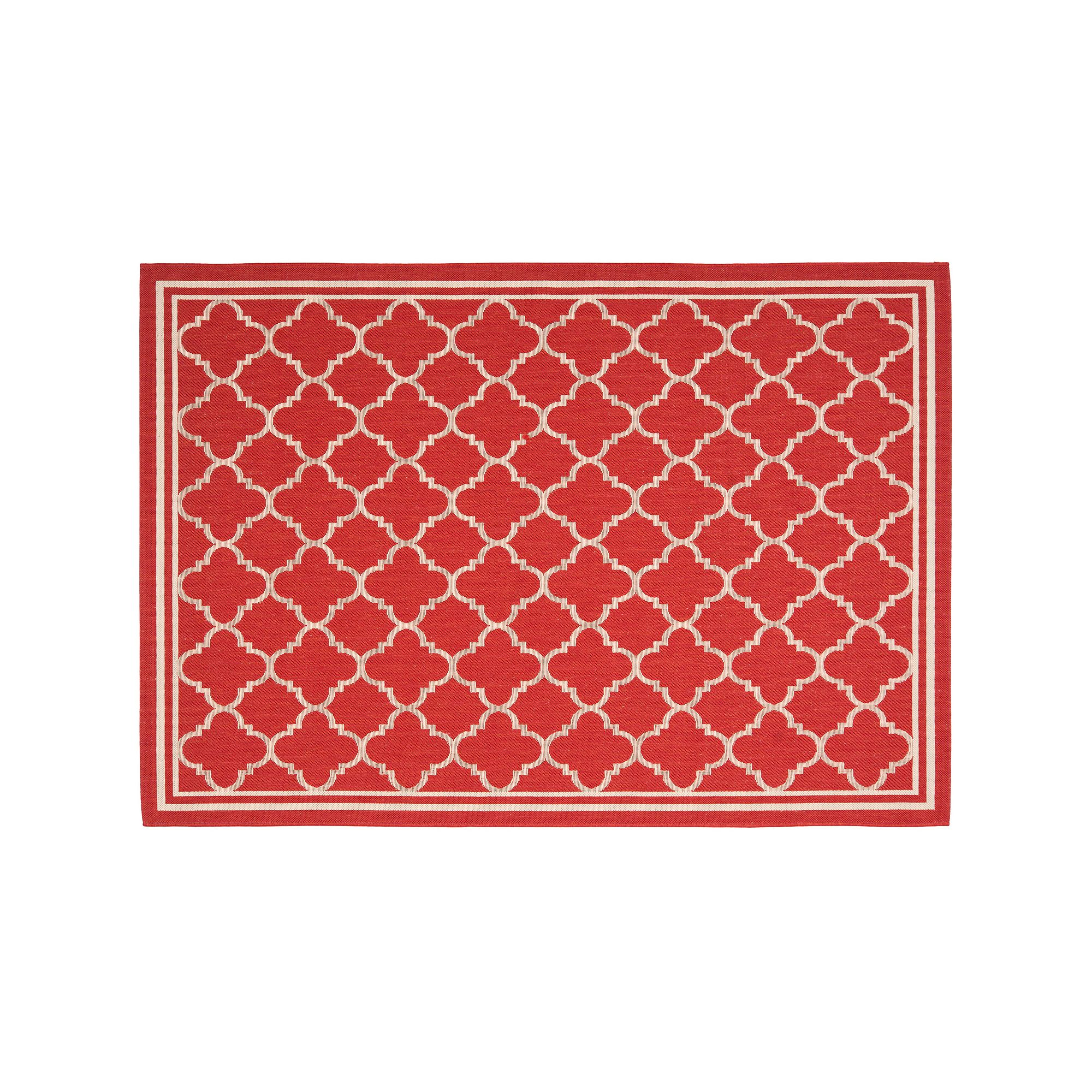 Safavieh Courtyard Trellis Indoor Outdoor Rug, Red Ivory