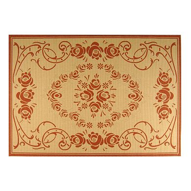 Safavieh Courtyard Cascading Floral Indoor Outdoor Rug