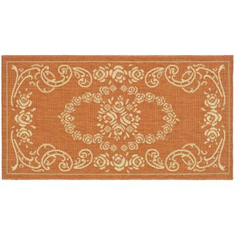 Safavieh Courtyard Cascading Floral Indoor Outdoor Rug