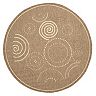 Safavieh Courtyard Swirl Circle Indoor Outdoor Rug