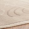 Safavieh Courtyard Swirl Circle Indoor Outdoor Rug